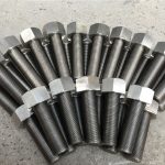 254smo uns s31254 en1.4547 болтове и гайки 1-1 / 2 ”-8unx180mm резба